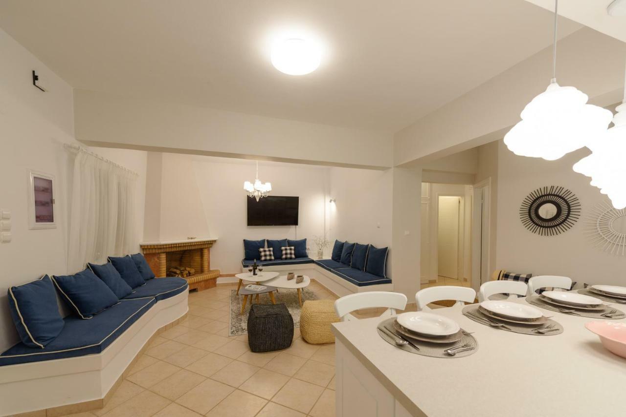 Full View In A Luxury House Villa Kalamáki Kültér fotó